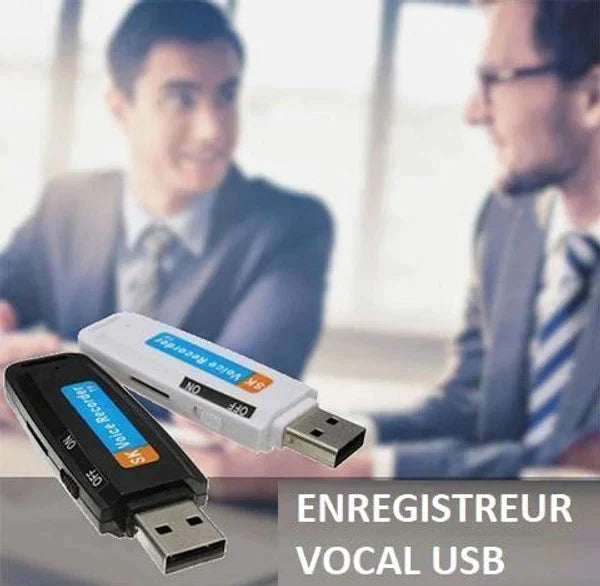 CLÉ USB ENREGISTREUR VOCAL AVEC DÉTECTION DE VOIX