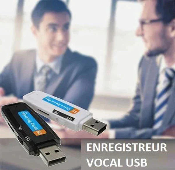 CLÉ USB ENREGISTREUR VOCAL AVEC DÉTECTION DE VOIX
