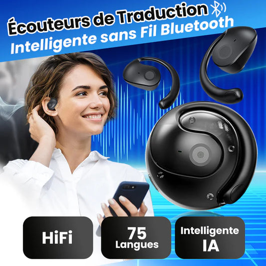 Écouteurs de Traduction Intelligente sans Fil Bluetooth