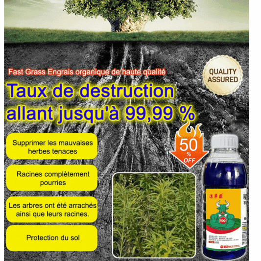 Herbicide Radical 🌱❌ : Éliminez Définitivement Racines Mortes et Pourries
