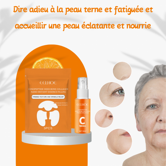 Kit de Soin Visage au Collagène ( Patch facial + Spray hydratant )