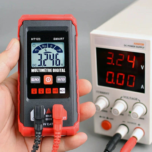 🔥 Vente Flash : Testeur de Multimètre Numérique Intelligent AC/DC – Plage Automatique 600V 🔥