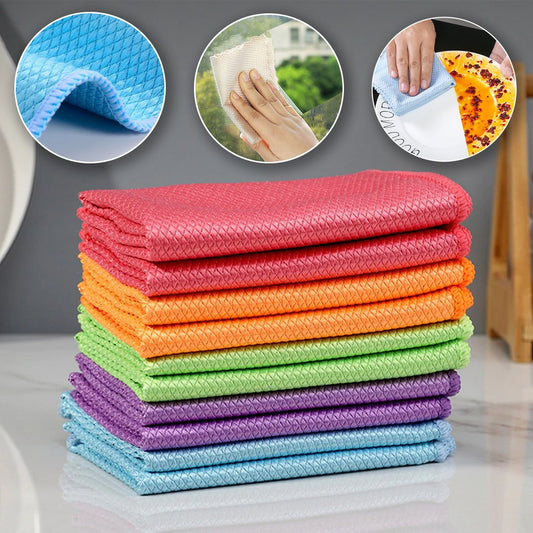 CHIFFONS DE NETTOYAGE SANS TRACES (RÉUTILISABLES)
